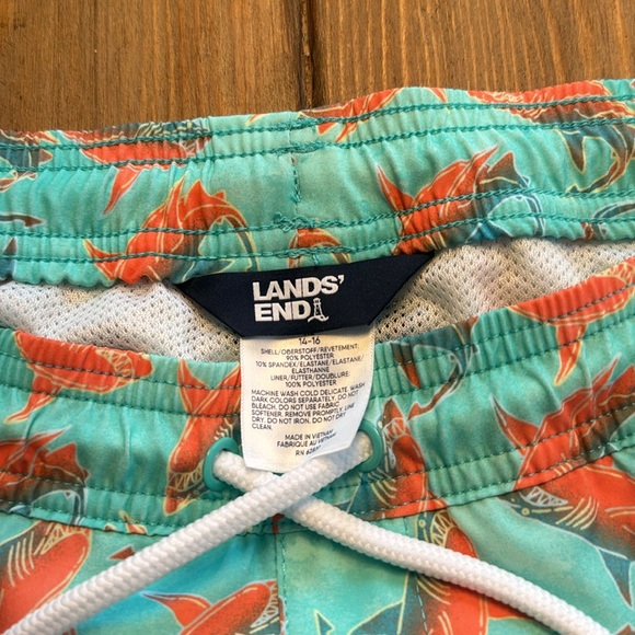 Brand New Boys Lands End Swim Trunks - Picture 2 of 3